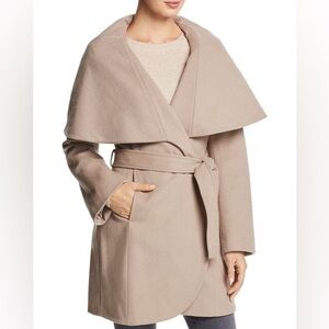Tahari Oat Wrap Coat | Wool Blend